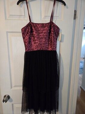 Dress the Population Pink Sequin Slip Dress